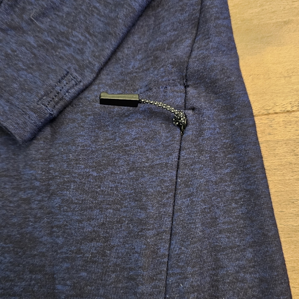 Blue Quarter-Zip Pullover - image 5